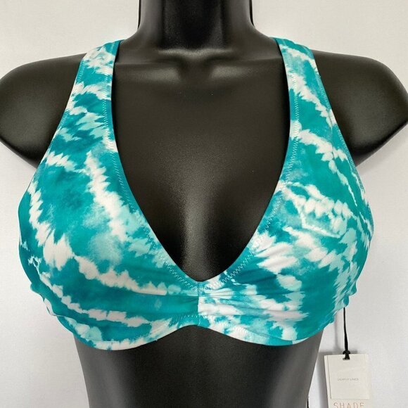2 Piece Blue Green Graphic Design Bikini - Picture 2 of 12